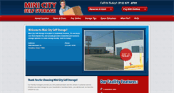 Desktop Screenshot of minicityselfstorage.net